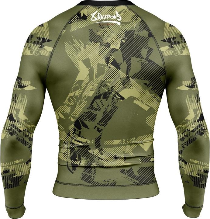 Actual product image 8Weapons 8 WEAPONS Rashguard, L/S, Hit 2.0, olive-black, M (M)