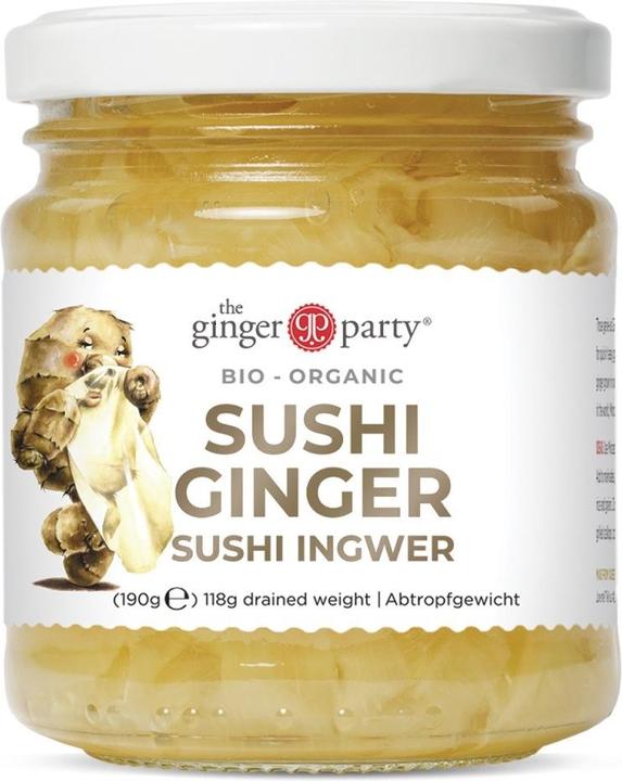 The Ginger People Eingelegter Sushi Ingwer Bio (190 g)