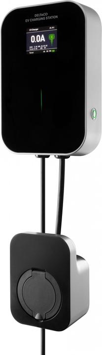 Produktbild Deltaco Wallbox 1-phasig, 240 Volt Haushaltsrom, Typ 2 Steckdose, 6-16 A, 3,6 kW (Typ 2, 3.60 kW, 16 A)