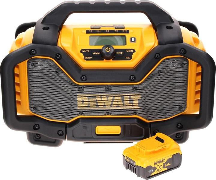 Produktbild DeWalt DCR 027 N Akku Radio DAB+10,8-18,0 V + 1x Akku 5,0 Ah - ohne Ladegerät (DAB+, FM, Bluetooth)