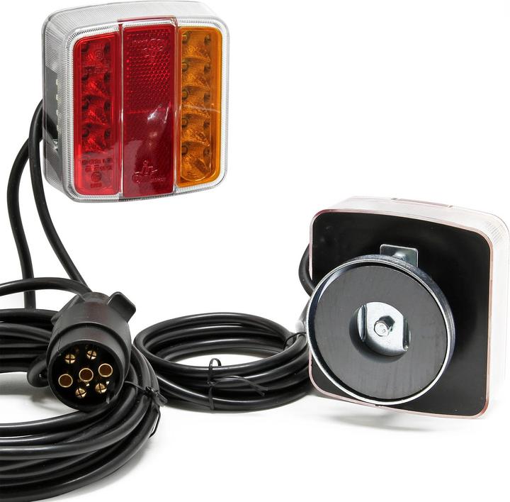 Image du produit Wiltec LED Rückleuchte 7-polig 12V Magnet Anhänger PKW Rücklicht Beleuchtung