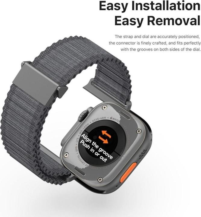 Image du produit Dux Ducis Bracelet de remplacement (45 mm, 44 mm, 42 mm, 46 mm, 49 mm, Nylon)