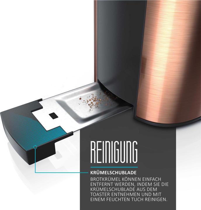 Image du produit Arendo Grille-pain à fentes longues FRUKOST Copper