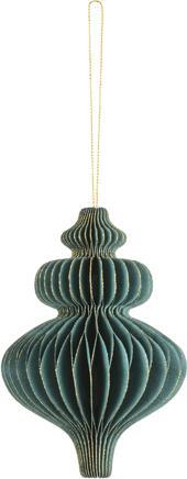 Image du produit Partydeco Paper honeycomb ornament Icicle, bottle green, 10x15 cm (1 pkt / 1 pc.) (1 -pièce)