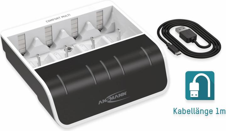 Actual product image Ansmann Comfort Multi Charger (1 pcs., AA, HR03, 800 mAh, Chargers without battery)