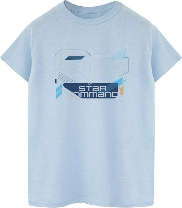 Actual product image Disney Womens/Ladies Lightyear Star Command Icons Cotton Boyfriend T-Shirt (S)