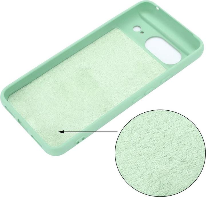 Actual product image Cover-Discount Google Pixel 8 - Silicone rubber case green (Google Pixel 8)