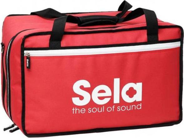 Produktbild Sela SE038 Cajon Rucksack Tasche Rot mit Sitz-Pad (Cajon)