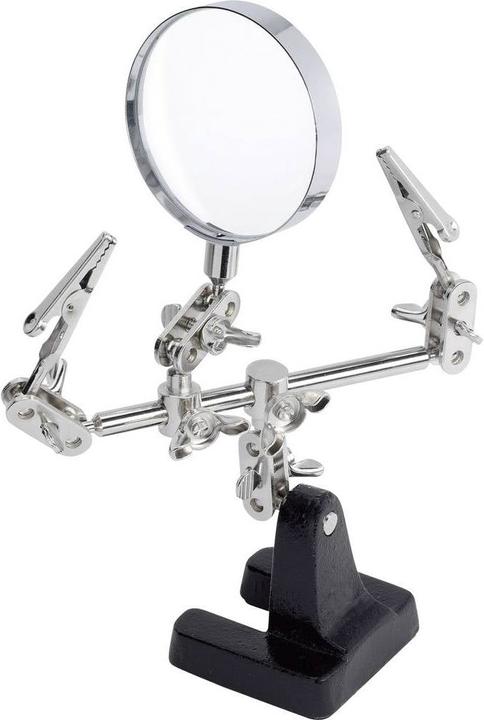 Immagine prodotto Toolcraft Terza mano con lente d'ingrandimento in vetro