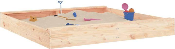 Actual product image VidaXL Sandkasten mit Sitzen Quadratisch Massivholz