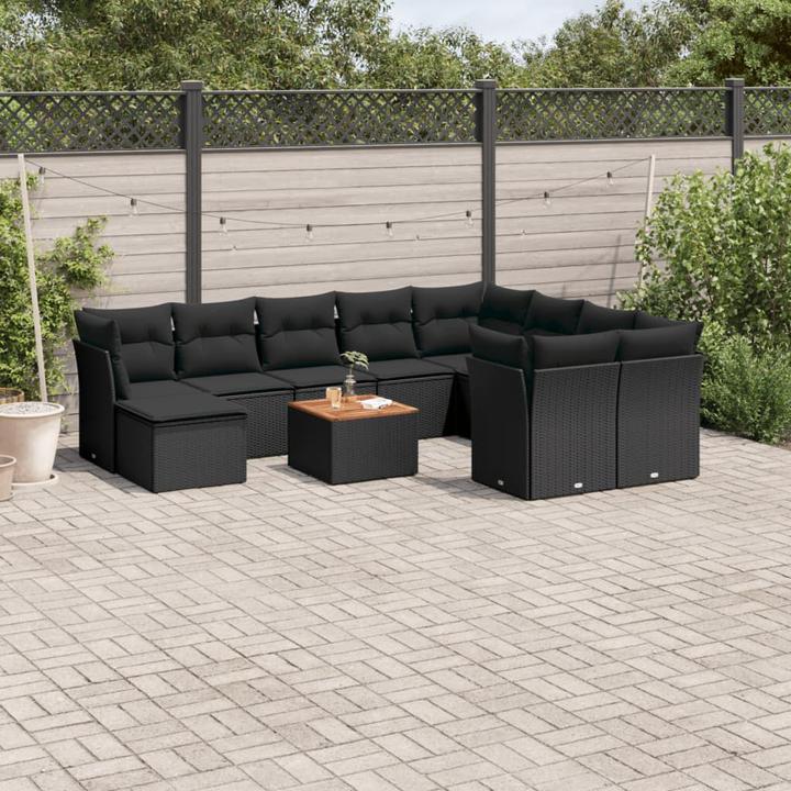 Immagine prodotto VidaXL Set da salotto da giardino da 10 pezzi con cuscini