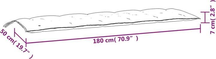 Produktbild VidaXL Paride (180 x 50 x 7 cm)
