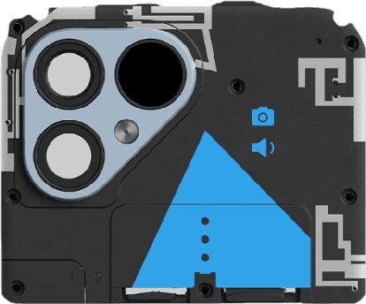 Produktbild Fairphone FP5 Top Unit v1 Blue (Modul, Fairphone 5)