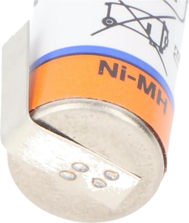 Actual product image Panasonic Battery BK-4HGAE Micro AAA HR-4U with solder tag U-shape (AAA, 1000 mAh)