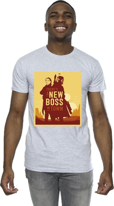 Image du produit Star Wars - T-shirt THE BOOK OF BOBA FETT NEW BOSS SUN SILHOUETTE - Homme (M)
