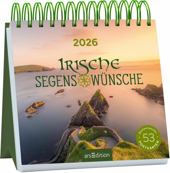 Produktbild Postkartenkalender Irische Segenswünsche 2026 (Deutsch)