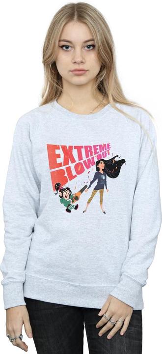 Actual product image Disney Womens/Ladies Wreck It Ralph Pocahontas And Vanellope Sweatshirt (M)