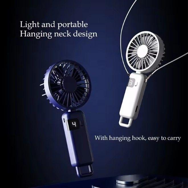 Actual product image MU Classic USB hand mini fan with 1200mAh battery (36 dB)