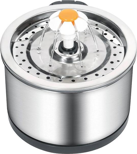 Esmée Katzen Trinkbrunnen, 2.5L, Edelstahl, Hunde Wasserspender (2.50 l)