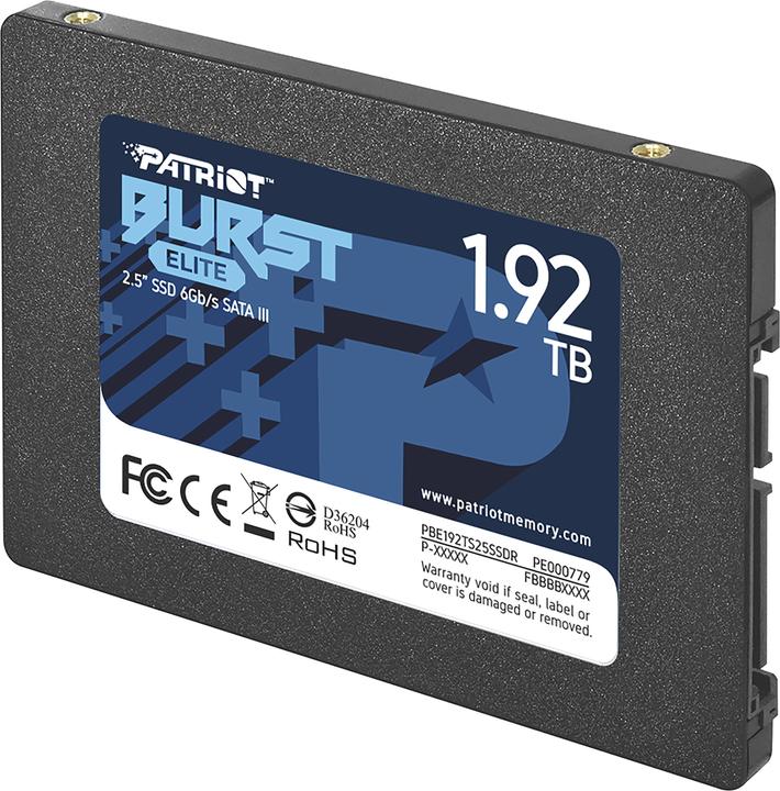 Produktbild Patriot Burst Elite - Solid-State-Disk - 1.92 TB - intern - 2.5" (6.4 cm) (1920 GB, 2.5")