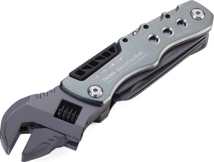 Actual product image Troika MAULSCHLÜSSEL Outil avec 12 fonctions, gris mat (12 Functions)