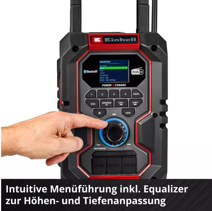 Produktbild Einhell Baustellenradio Akku-Radio TE-CR 18 Li DAB+/FM/BT, Solo (DAB+, Bluetooth)