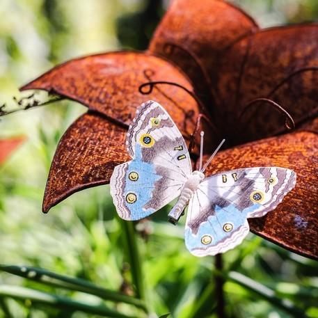Produktbild Arty Fêtes Schmetterling Aus Holz Taupe Blau