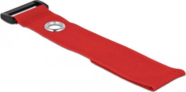 Image du produit Delock Serre-câbles velcro avec boucle et oeillet de fixation L 280 x l 38 mm rouge 3 pièces (Serre-câbles velcro, 280 mm, 3 pcs)
