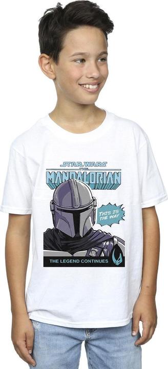 Actual product image Star Wars Boys Mando Comic Cover T-Shirt (152, 158)