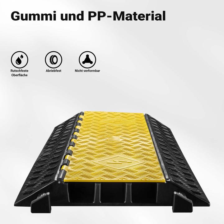 Immagine prodotto Wiltec Ponte per cavi a canalina 50t 40km/h protezione drive-over 95x49x8cm Cavo a canalina (Ponte cavo, 95 cm)