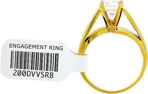 Actual product image Seiko SLP-JWL Labels for jewellery, 1 roll à 525 x 2 labels