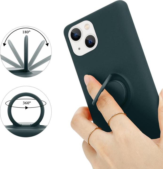 Actual product image Cadorabo Case for Apple iPhone 14 PLUS in TPU Liquid Ring Silicone Case Style (Apple iPhone 14 Plus)