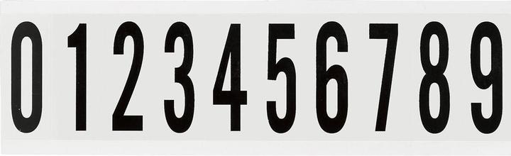 Actual product image Brady B-500, NL-W225-0-9, number combination, vinyl fabric, black on white, 57 x 22 mm, lettering height