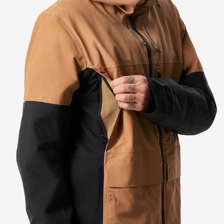 Produktbild Dreamscape Snowboardjacke Herren Skijacke - SNB 500 Ziprotec camel/schwarz (XXL)