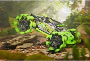 Image du produit Nikko RC 19069 Rock CrushR, voiture RC télécommandée, véhicule tout-terrain jusqu'à 14 km/h, arrêt