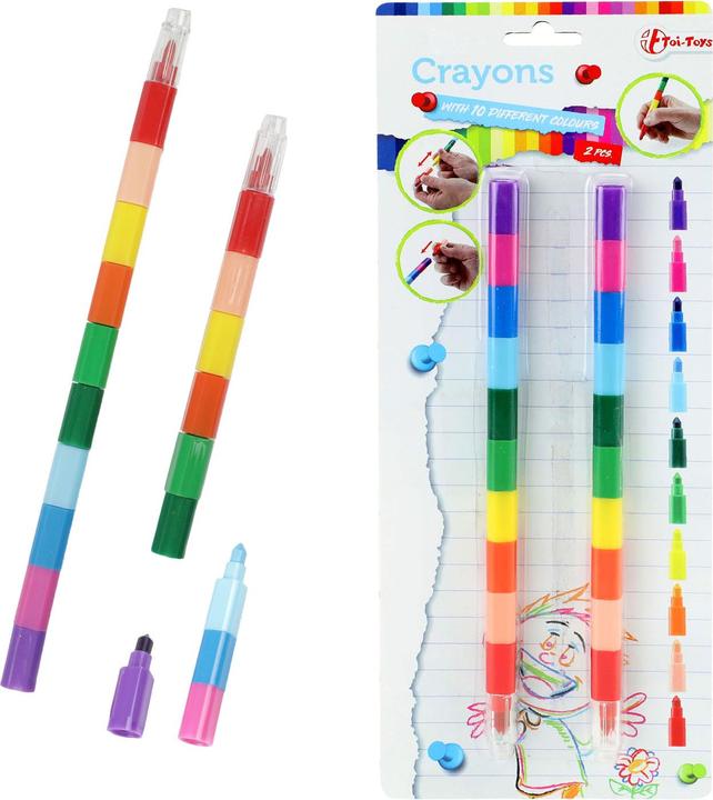 Produktbild Toi-Toys 10-in-1-Crayon Stift (Mehrfarbig, 2 x)