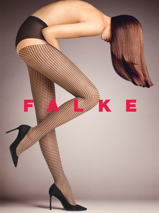 Image du produit Falke Houndstooth Collant, couleur 4169 powder, taille 40-42 (15 DEN, 40 - 42)