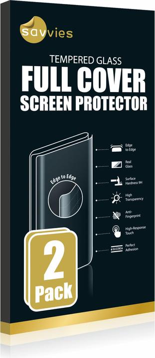 Immagine prodotto Savvies Protezione dello schermo in vetro blindato a schermo intero (2 Pezzo/i, Apple iPhone 12)