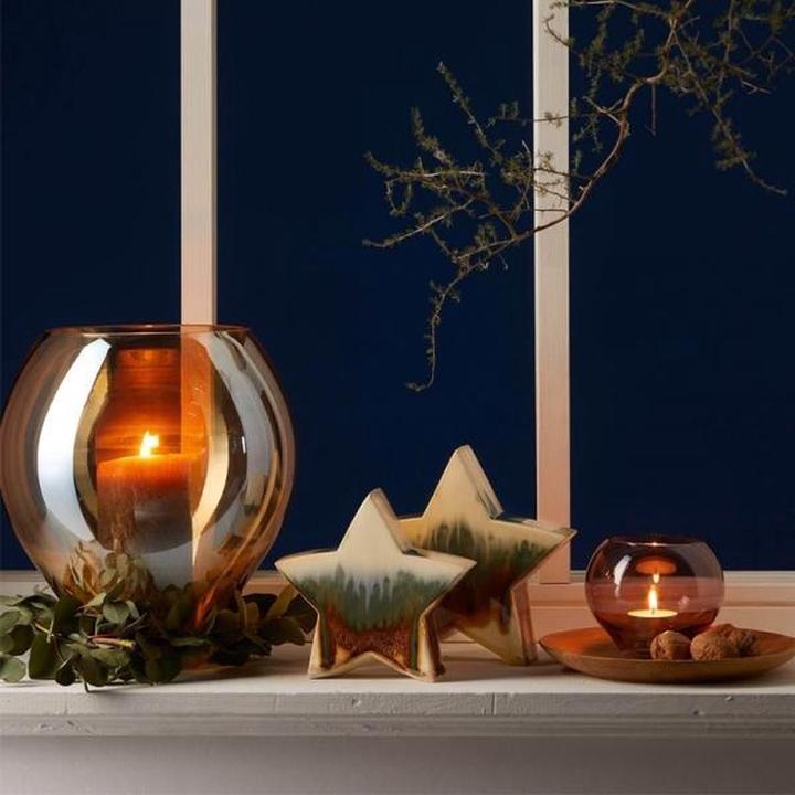 Actual product image Leonardo Star with effect glaze 17cm
