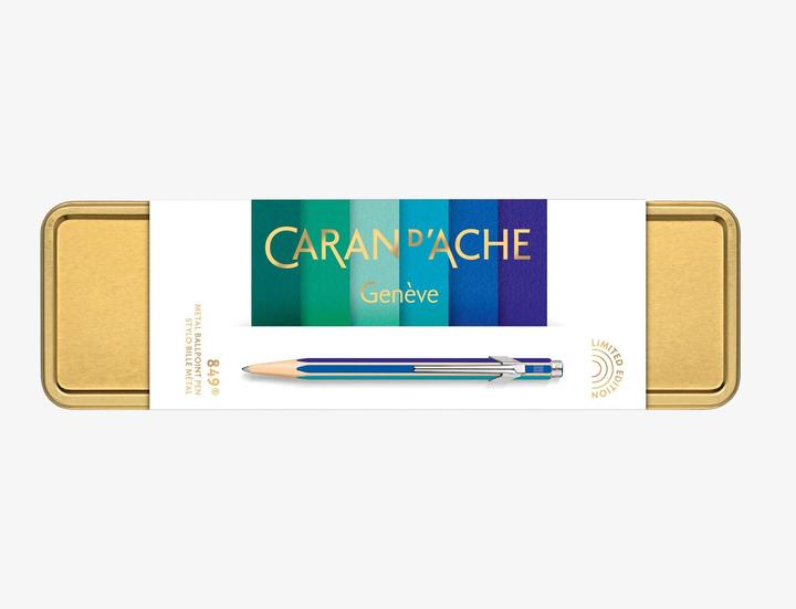 Image du produit Caran d'Ache Stylo à bille 849 (Vert, Bleu, 1 x)
