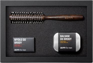 Actual product image ZEW for men Beard Soap 85ml, Beard Balm 80ml, Hair And Beard Roller