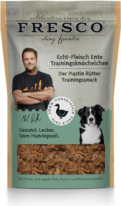 Produktbild Fresco Leckerli Martin Rütter Trainingsknöchelchen Ente, 150 g (Adult, 1 Stk., 150 g)