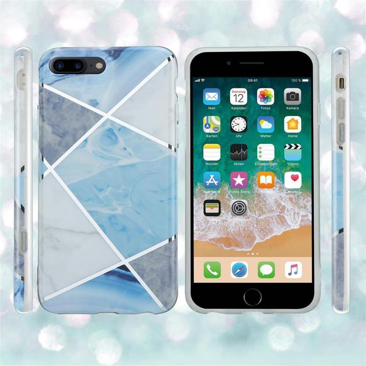 Image du produit Cadorabo Couverture IMD TPU Marbre coloré (Apple iPhone 7 Plus, Apple iPhone 7s Plus)