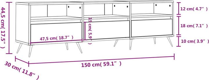 Produktbild VidaXL Ben (150 x 30 x 44.5 cm)