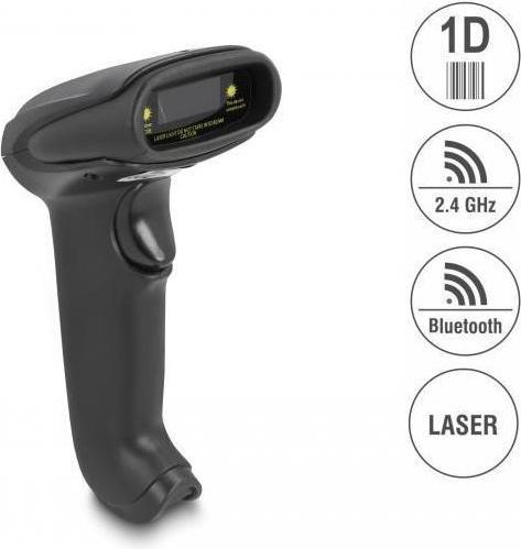 Immagine prodotto Delock Scanner di codici a barre laser 1D per 2,4 GHz, Bluetooth o USB (Codici a barre 1D)
