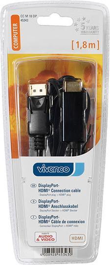 Actual product image Vivanco DisplayPort (1.50 m, HDMI, DisplayPort)