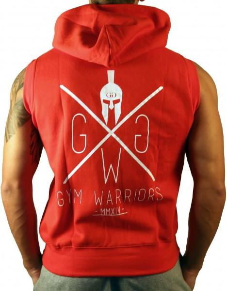 Gym Generation GW Sleeveless Zip Hoodie RED (L)