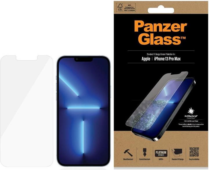 Actual product image PanzerGlass Standard Fit (1 Piece, Apple iPhone 13 Pro Max)