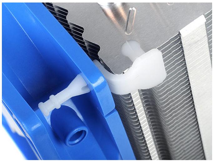 Actual product image Silverstone SST-AR01 - Argon CPU cooler with 3 heat pipes, Direct Contact Heatpipe technology and e