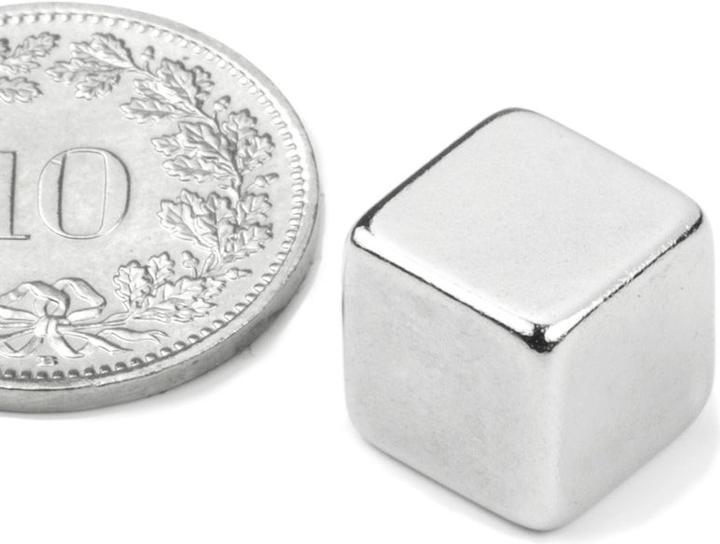 Image du produit Rodaro Kit de super aimants, 5 cubes, 0,7cm, force d'adhérence 1,6 kg (5 x)